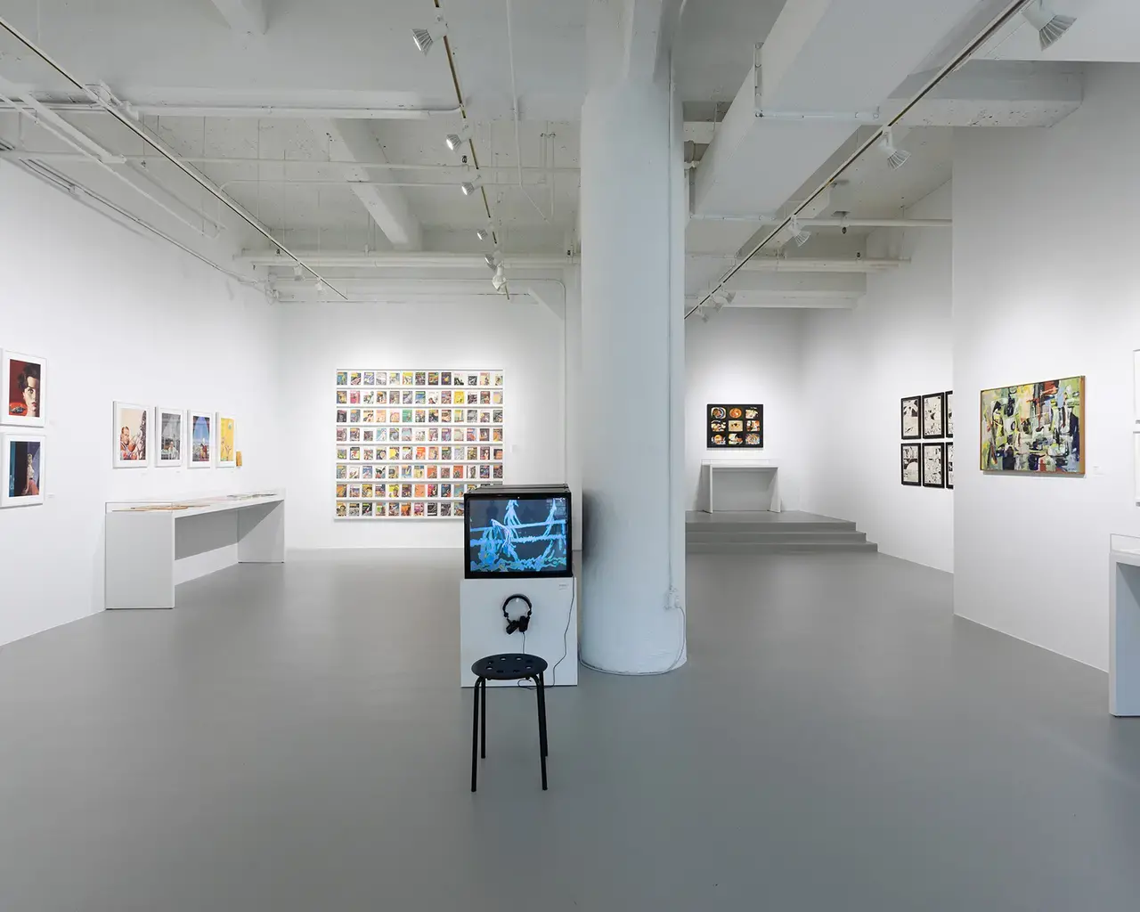 Dream Dance: The Art of Ed Emshwiller, Lightbox Film Center, installation view, 2019. Photo by Liz Waldie, courtesy of the University of the Arts.