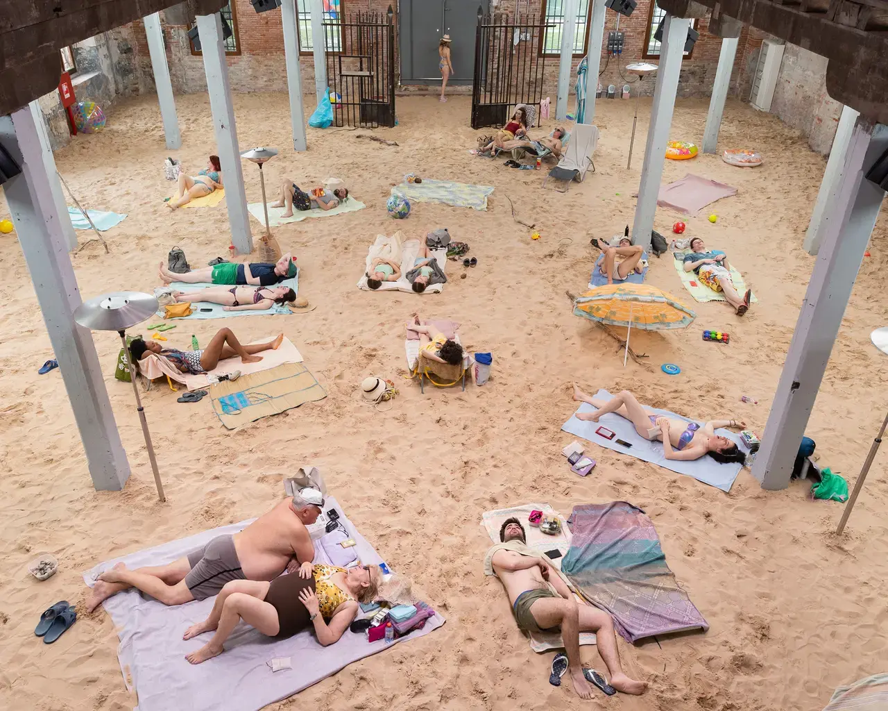 Sun &amp; Sea (Marina), opera-performance by Rugilė Barzdžiukaitė, Vaiva Grainytė, and Lina Lapelytė,&nbsp;La Biennale di Venezia, 2019. Photography by Andrej Vasilenko, courtesy of the artists.