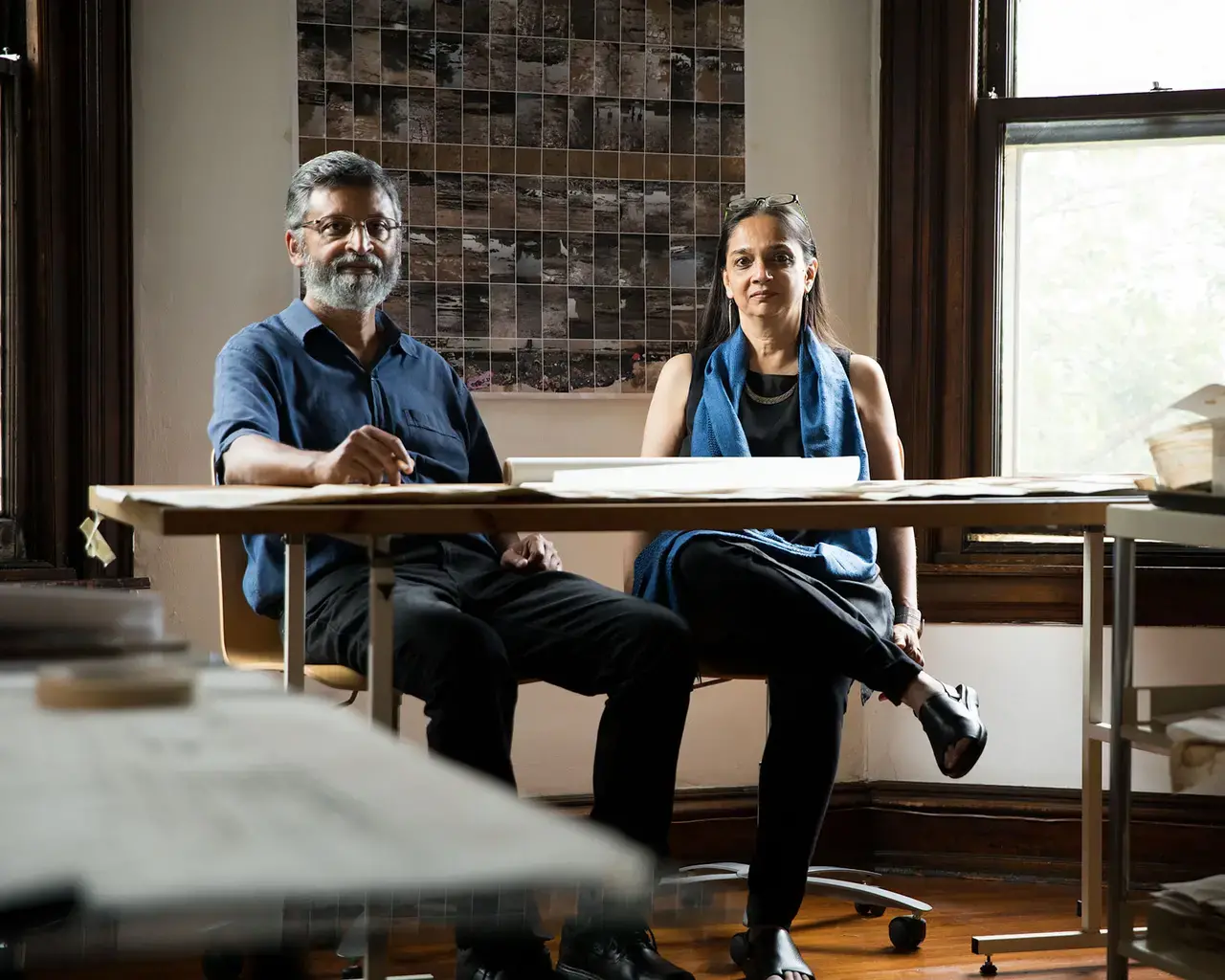 Anuradha Mathur and Dilip da Cunha, 2017 Pew Fellows. Photo by Ryan Collerd.