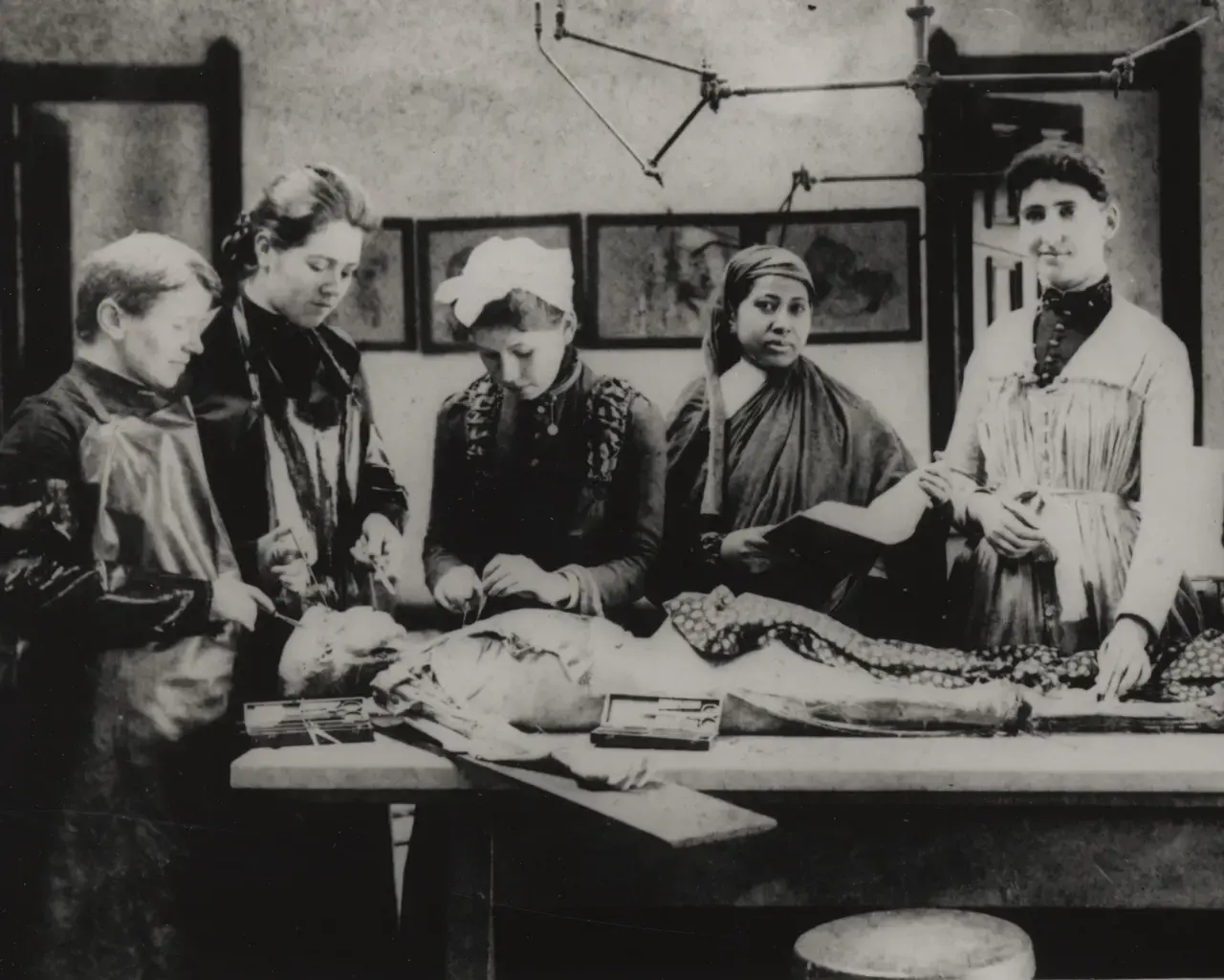 Dissection, from the Drexel Archives, Women's Medical College of PA. Source material for&nbsp;The Woman Question at People's Light.