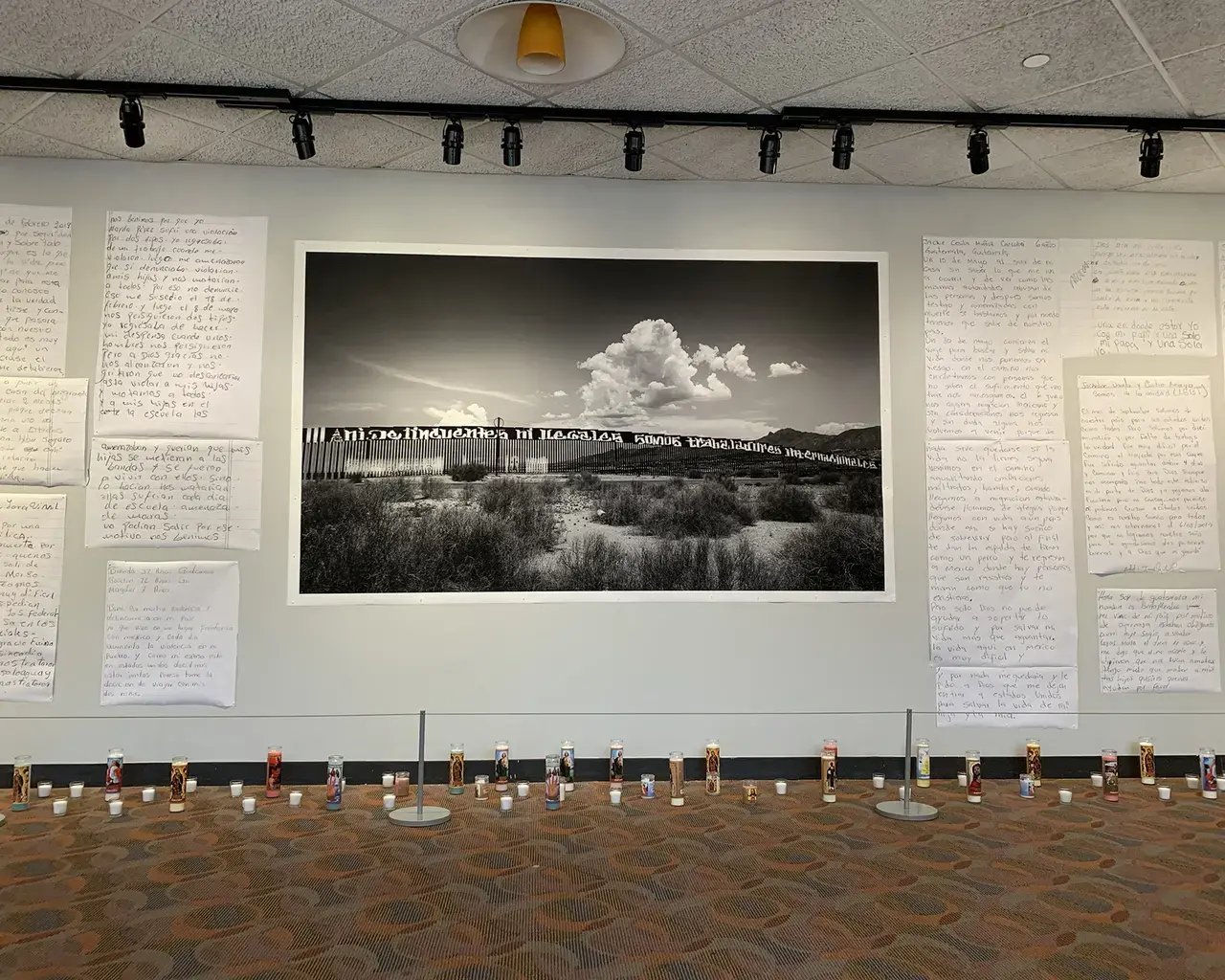Pew Fellow Ada Trillo, If Walls Could Speak, exhibition view, 2019, Saint Joseph's University, Philadelphia, PA. Photo courtesy of the artist.