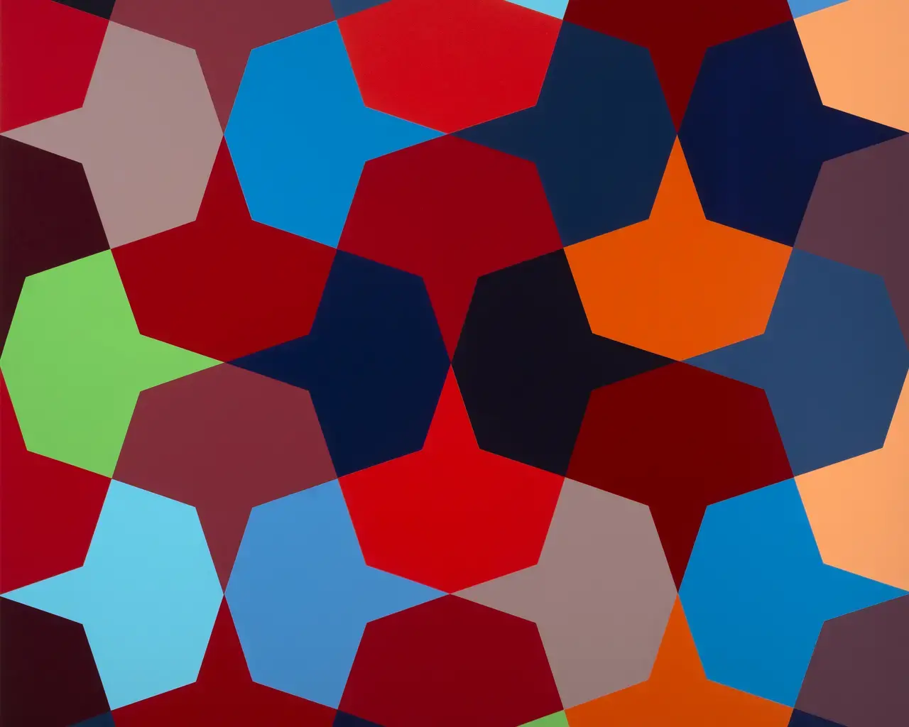 Pew Fellow Odili Donald Odita, Void, 2022, acrylic on canvas, 60" x 60."&nbsp;