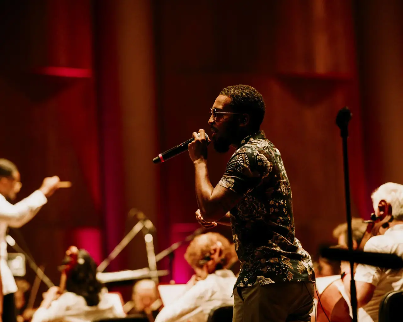Rapper Chill Moody performs with The Philadelphia Orchestra for Darin Atwater’s "Black Metropolis" at the Mann Center.