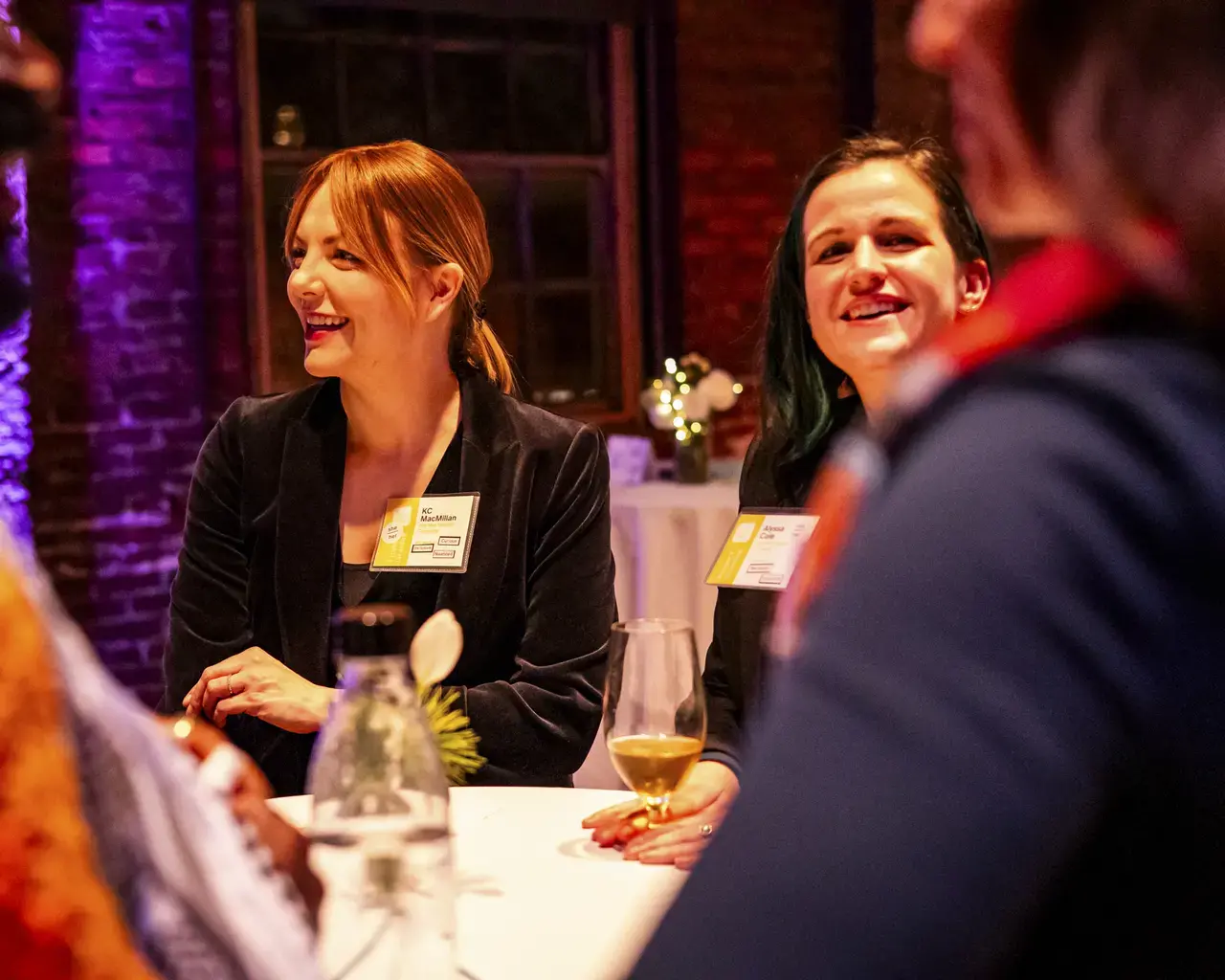 In focus: KC MacMillan (Artistic Director, Inis Nua Theatre Company) and Alyssa Cole (General Manager, Inis Nua Theatre Company). Photo by Ashley Smith, Wide Eyed Studios.