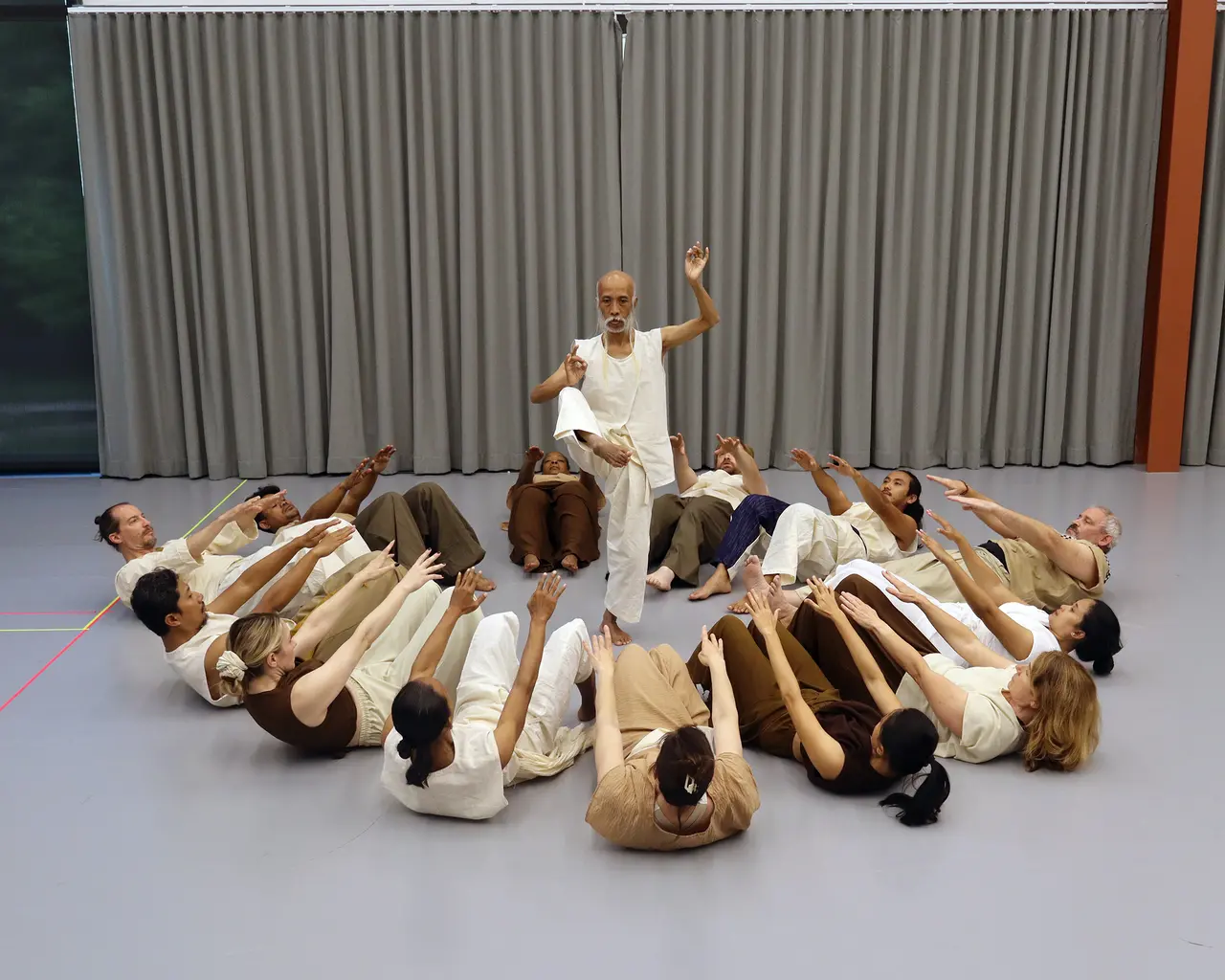 EgoPo Classic Theater, rehearsal for Ramayana&nbsp;with Papermoon Puppet Theatre and Kalanari Theatre Movement, 2023, Java, Indonesia. Photo courtesy of EgoPo.&nbsp;