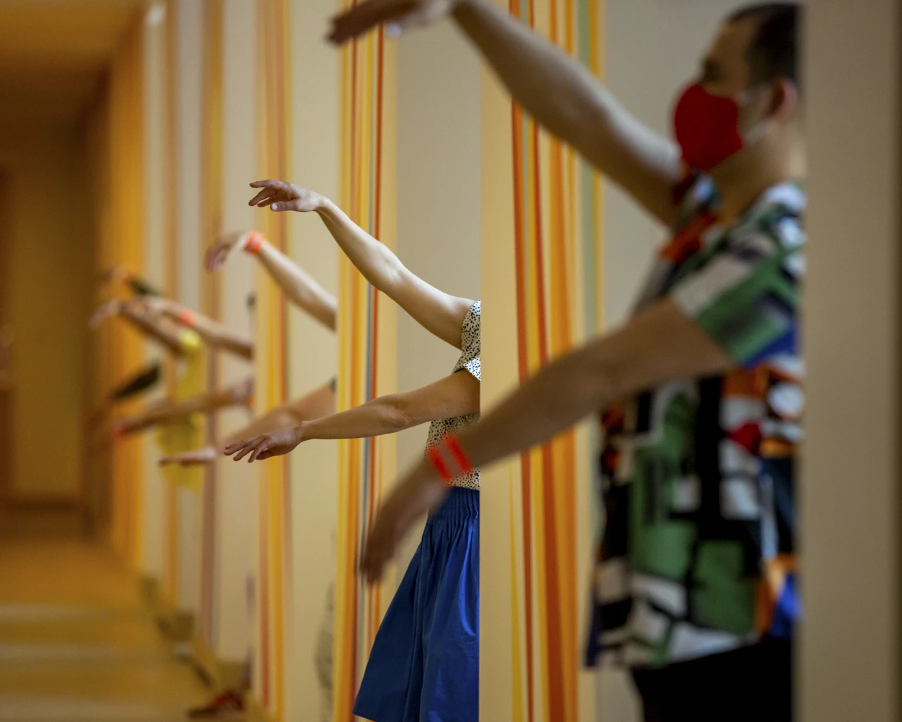 Nichole Canuso Dance Company, The Garden: Invisible Branches, 2021, Philadelphia Museum of Art, Philadelphia, PA. Photo by Christopher Ash.