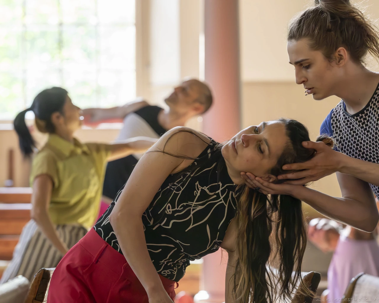 Nichole Canuso Dance Company, The Garden: River's Edge, 2024, Arch Street Meeting House, Philadelphia, PA. Photo by Christopher Ash.&nbsp;