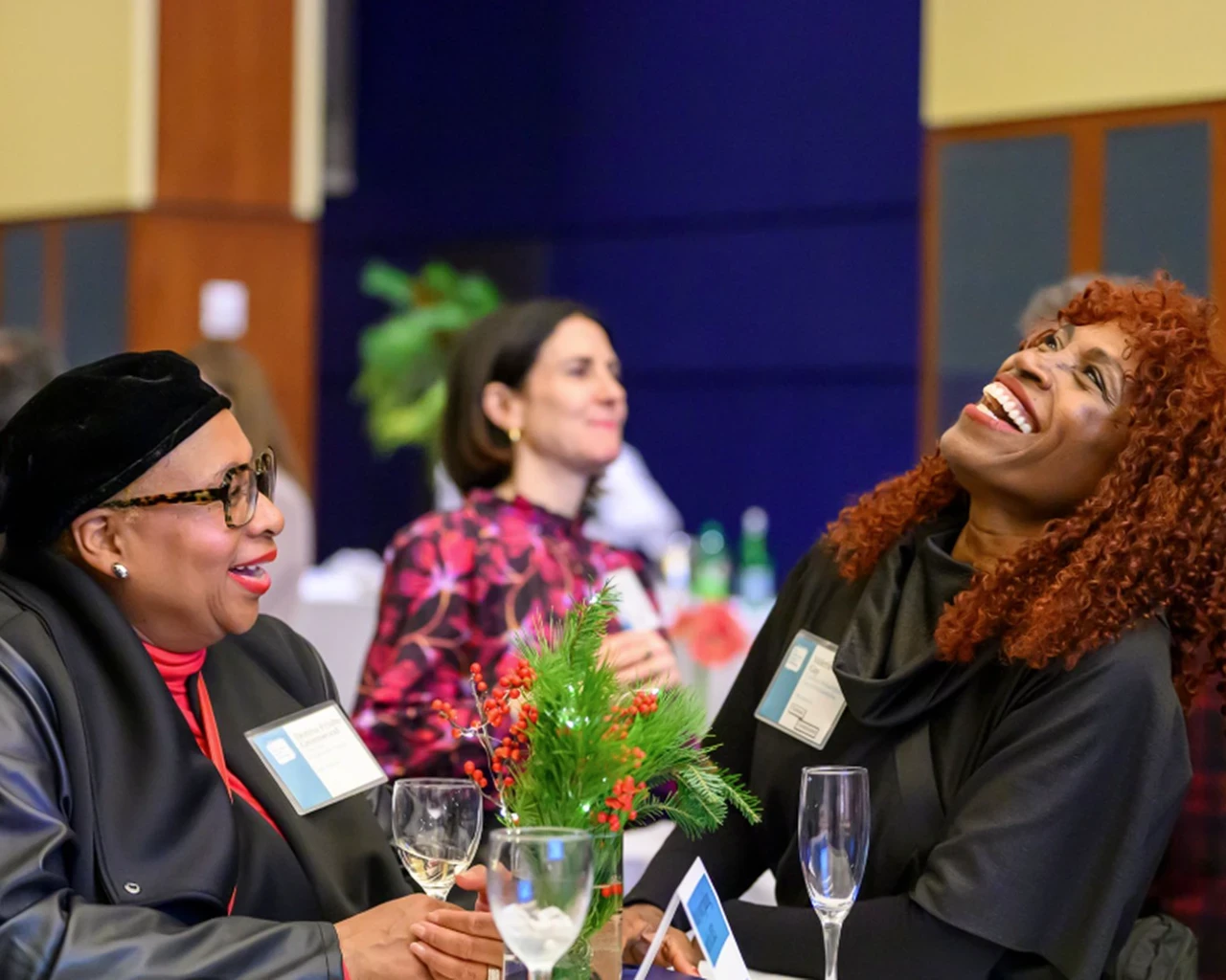 Donna Frisby-Greenwood (Senior Vice President, The Pew Charitable Trusts) and Valerie Gay (Chief Cultural Officer, Creative Philadelphia, City of Philadelphia). Photo by Constance Mensh.