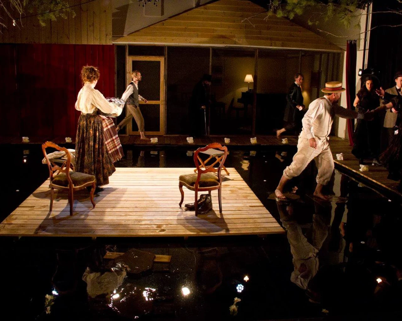 EgoPo Classic Theater, Seagull, Latvian Society, February 2017. Photo by Dave Sarrafian.