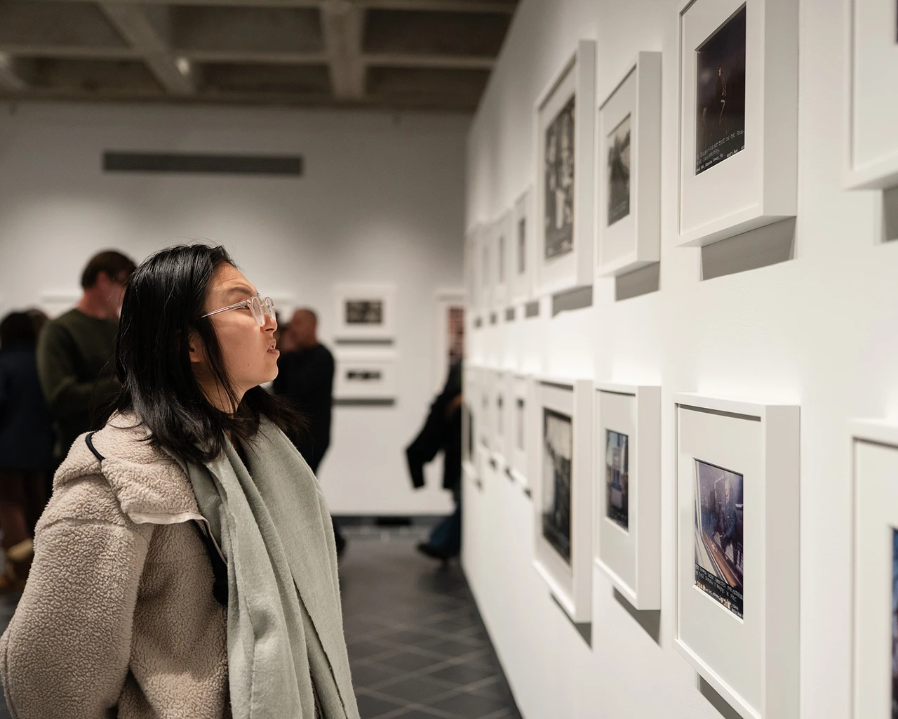 Opening reception, Susan Kleckner, Raw Material: The Art and Life of Susan Kleckner, Hurford Center for the Arts and Humanities, Haverford, PA, January 2026. Photo by Holden Blanco.