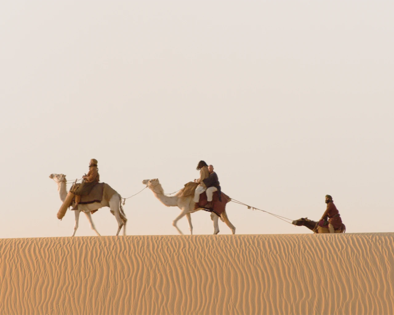 Alaa Eddine Aljem,&nbsp;The Travels of Ibn Jubayr,&nbsp;film still, 2025.