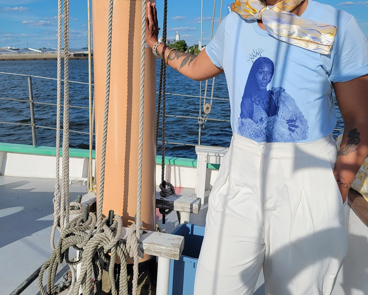 Indira Allegra on the Delaware River, 2023. Photo by Rob Blackson.