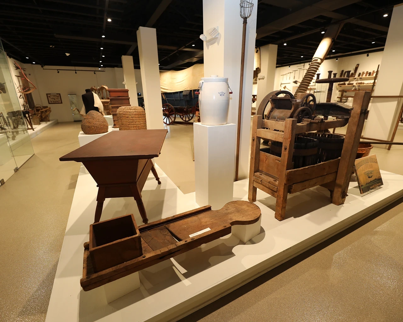 The Schwenkfelder Library &amp; Heritage Center’s permanent Schultz Rural Life Gallery, an exhibit of tools and equipment that were used on local farms from the eighteenth to the mid-twentieth century. Photo by L. Allen Viehmeyer.