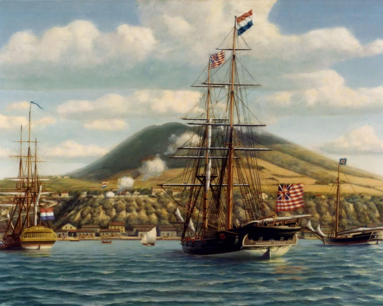 St. Eustatius, United States Department of the Navy. Image courtesy of Weitzman National Museum of American Jewish History.