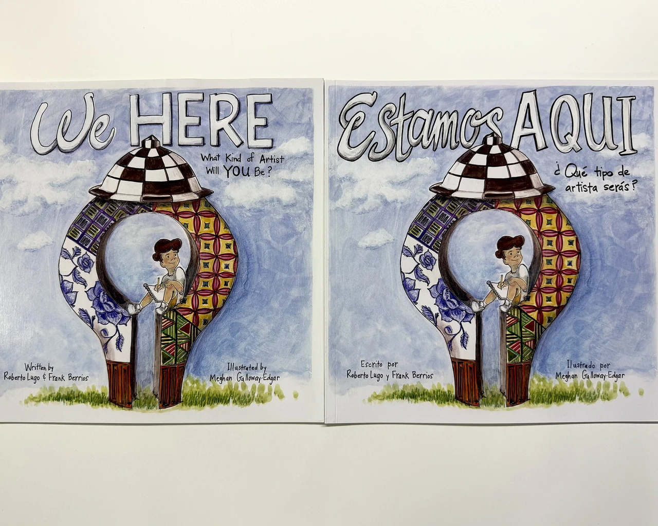 Roberto Lugo, Frank Berrios, and Meghan Galloway-Edgar, We Here / Estamos Aqui, 2025, Mural Arts Philadelphia. Photo by The Pew Center for Arts &amp; Heritage.