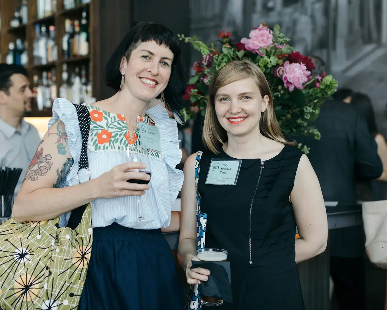 Laura Bardwell and Emily Snedden Yates of The college of Physicians of Philadelphia. Photo by Sabina Sister.