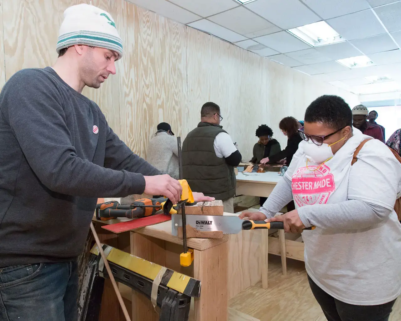 Chester Made community workshop. Photo courtesy Pennsylvania Humanities Council.