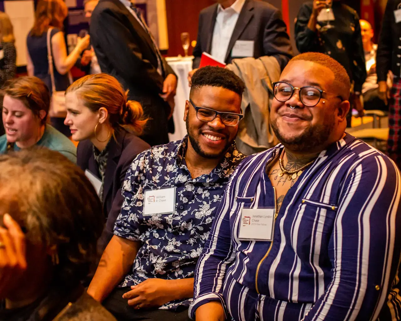 William R. Chase and 2019 Pew Fellow Jonathan Lyndon Chase. Photo by Ashley Smith of Wide Eyed Studios.