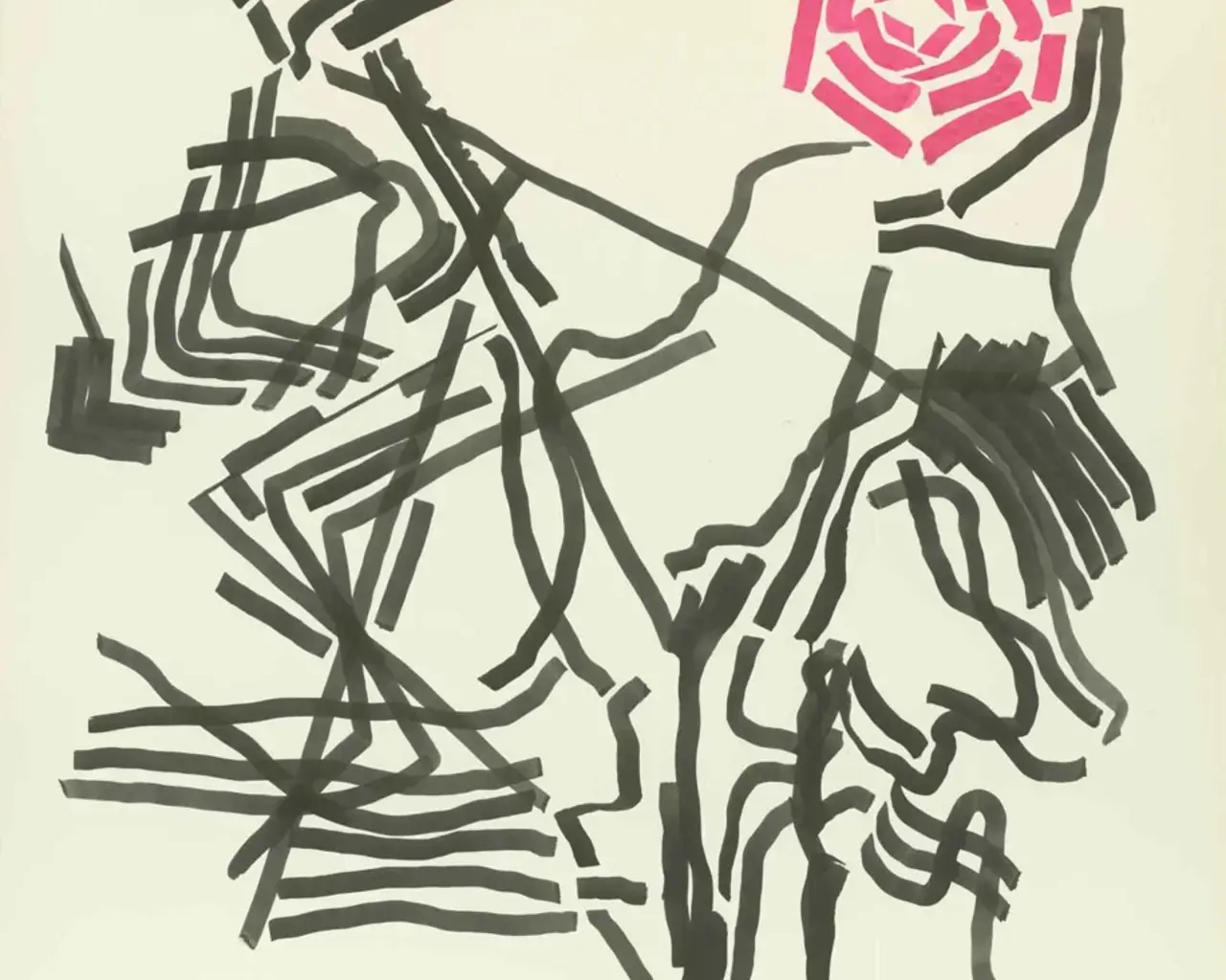 Jim Hinz, Rose Bush, 2004, ink on archival paper, 44x32. Photo courtesy of the artist.