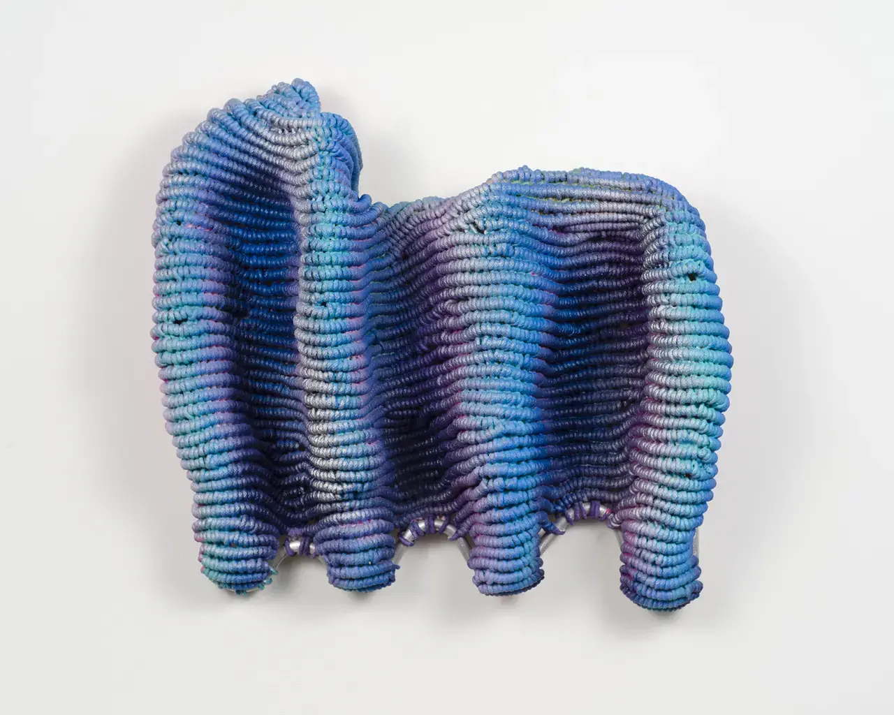 Pew Fellow Jesse Harrod,&nbsp;Monz&nbsp;6, 2019; cotton, oil, aluminum; 20” x 10” x 4.