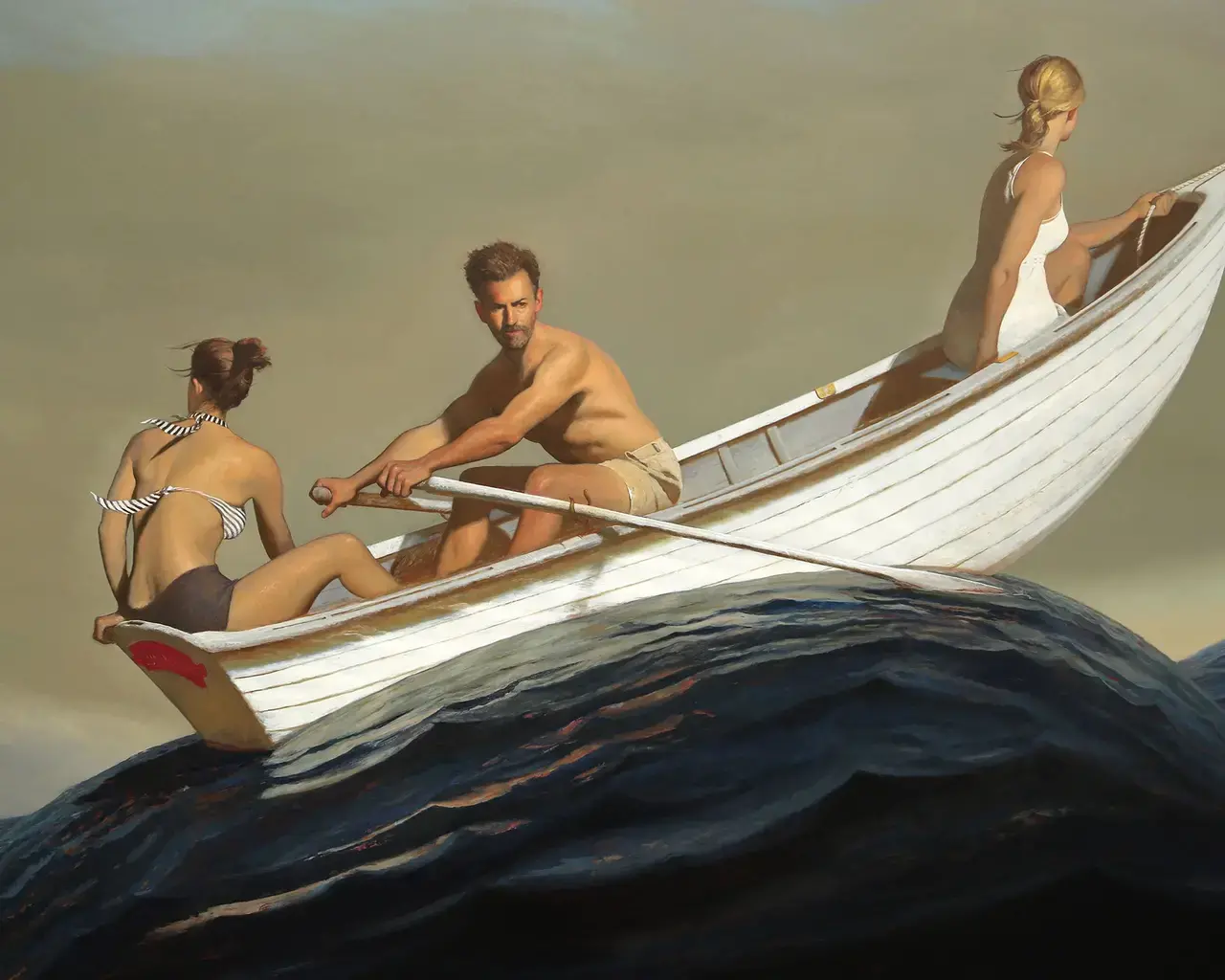 Bo Bartlett, The Promised Land, 2015, 88 x 120 inches, oil on linen. Photo courtesy of the artist.
