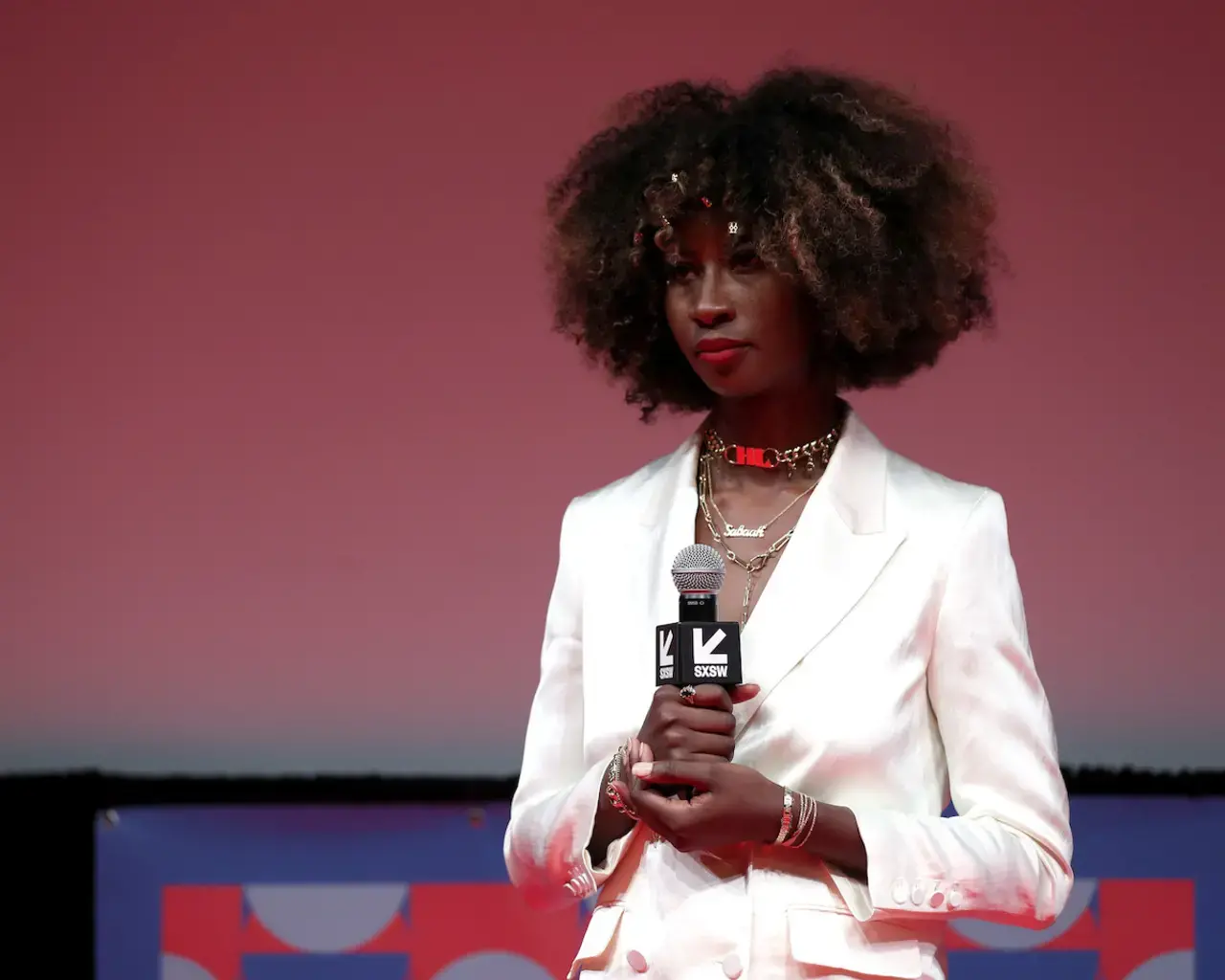 Pew Fellow Sabaah Folayan answers audience questions at the premiere of Look at Me: XXXTentacion, South by Southwest. Photo courtesy of Hulu.