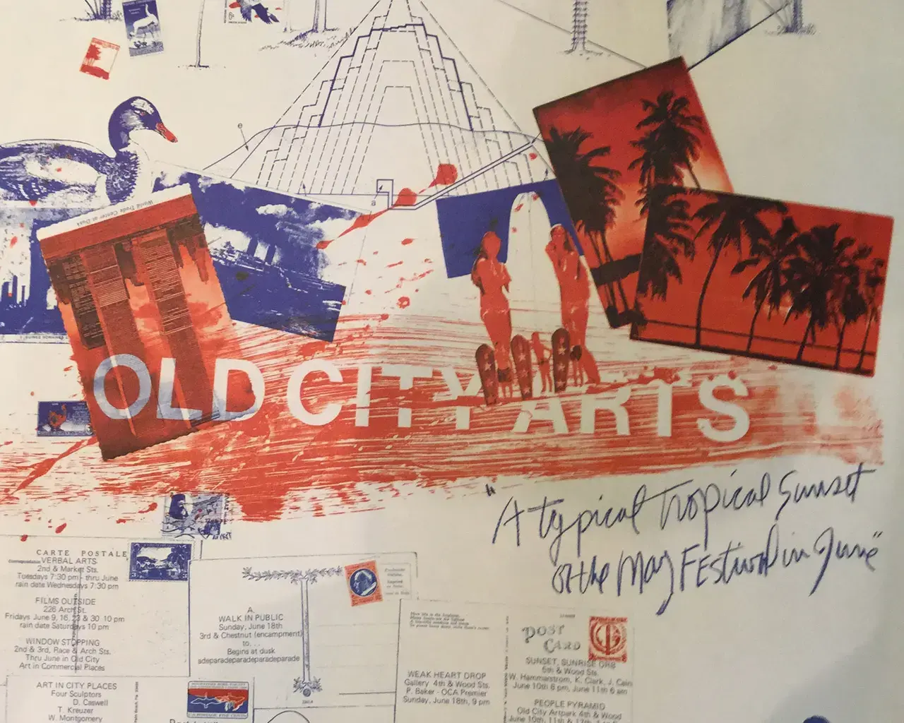 "Old City Arts History Project," poster for Old City Arts, fall 1978. Photo courtesy of Philadelphia Dance Projects.