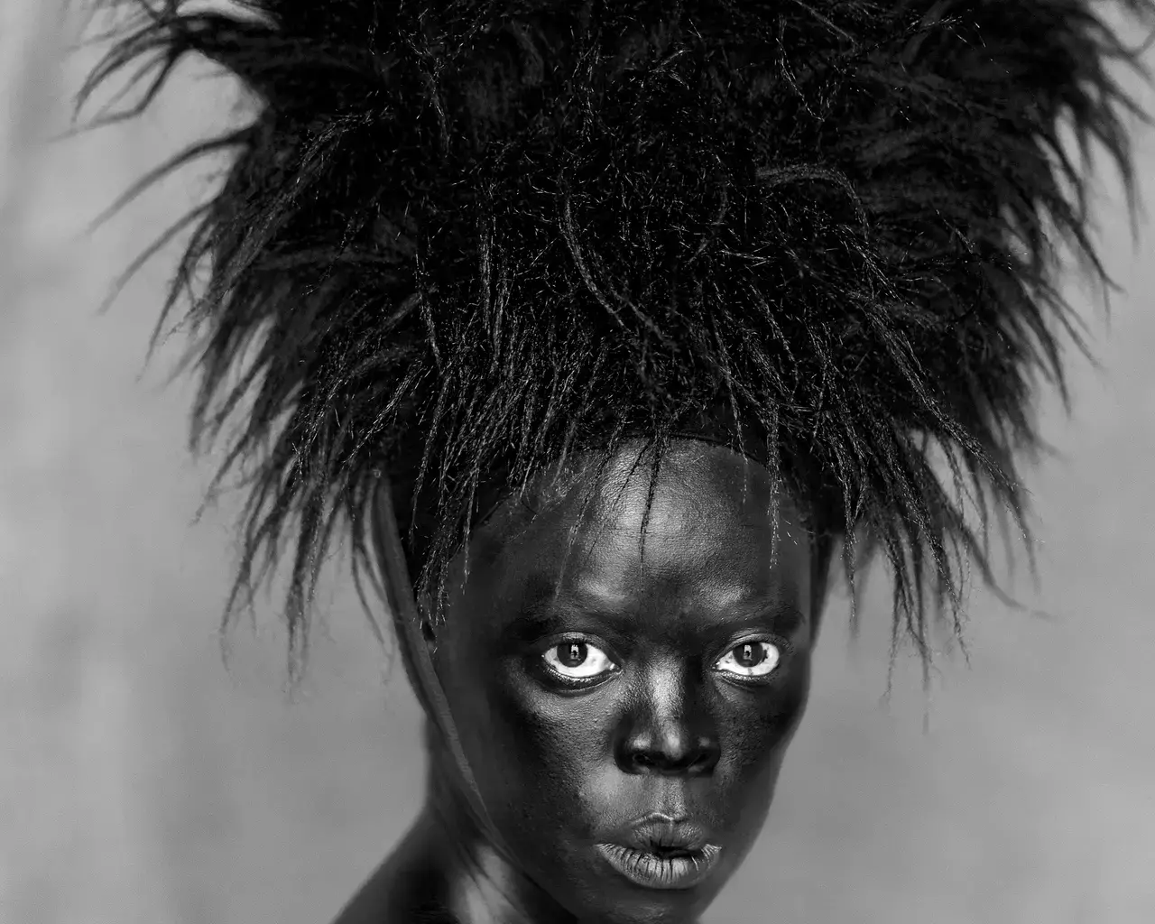 Zanele Muholi, Somnyama Ngonyama I, 2014, self portrait, Paris. Photo courtesy of the artist.