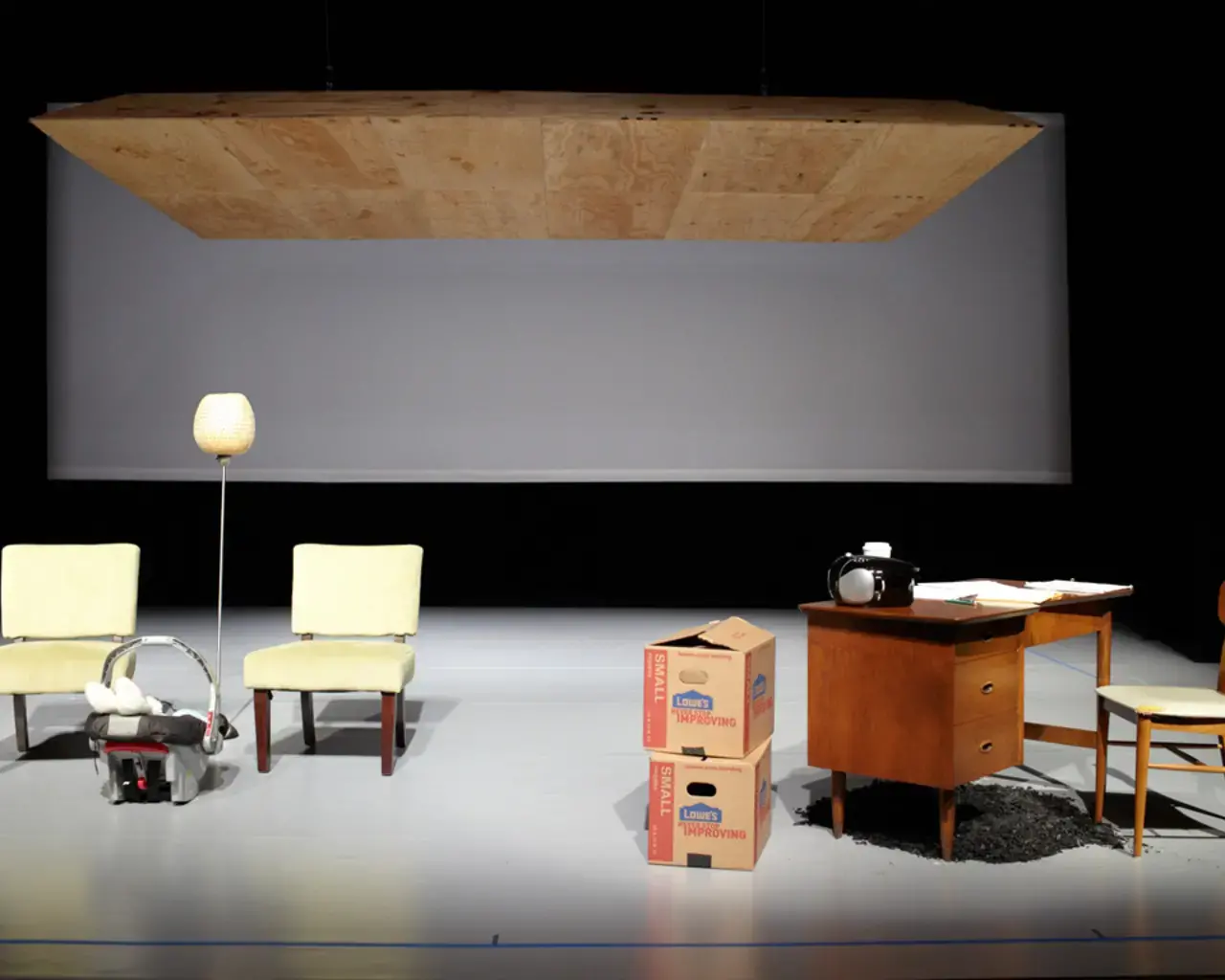 Pig Iron Theatre Company, set for "Zero Cost House," set designed by Mimi Lien. Photo courtesy of Pig Iron Theatre Company.
