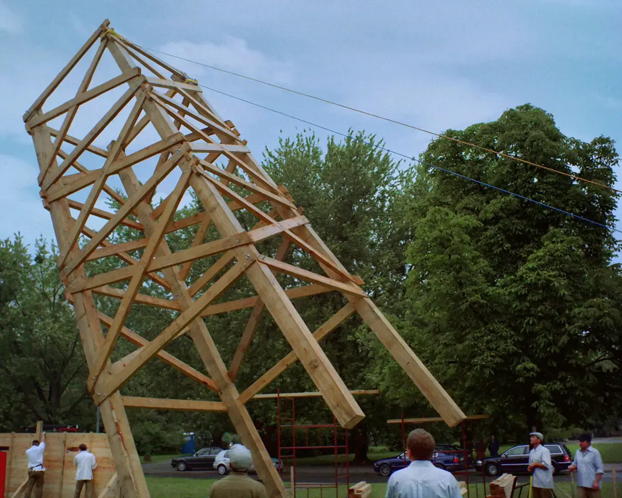 Yael Bartana, And Europe Will Be Stunned, 2007-2011, film still from Mur i wieżas (Wall and Tower), 2009. Photo courtesy of the Philadelphia Museum of Art and Walker Art Center.