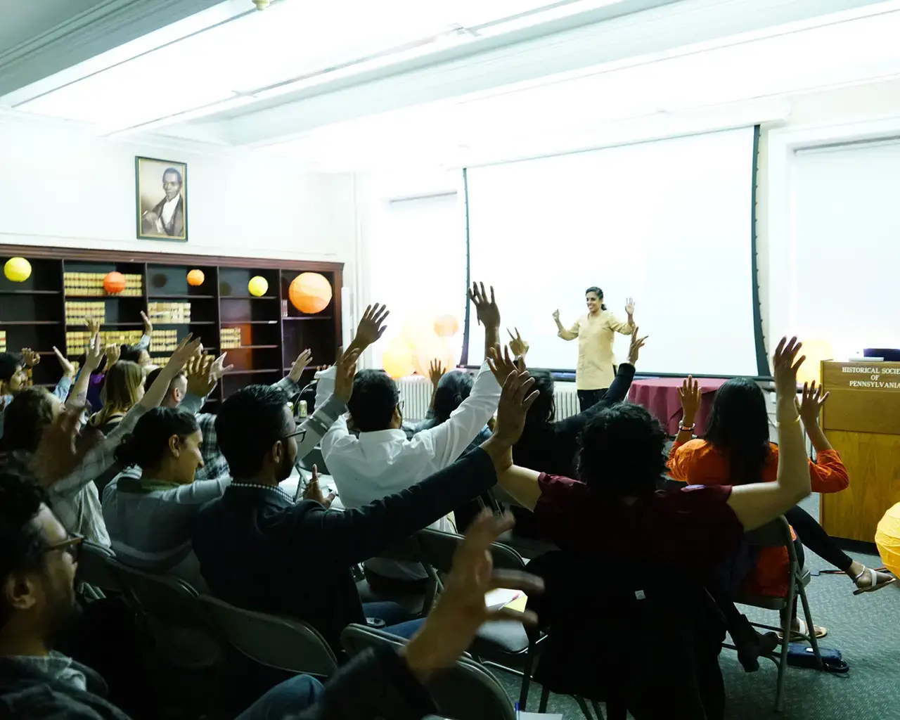 South Asian American Digital Archive, "Where We Belong: Artists in the Archive" symposium at the Historical Society of Pennsylvania. Photo by M. Azim Siddiqui.