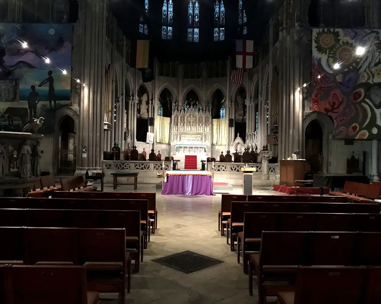 Interior of Church of the Advocate, North Philadelphia. Photo by Karen DiLossi.