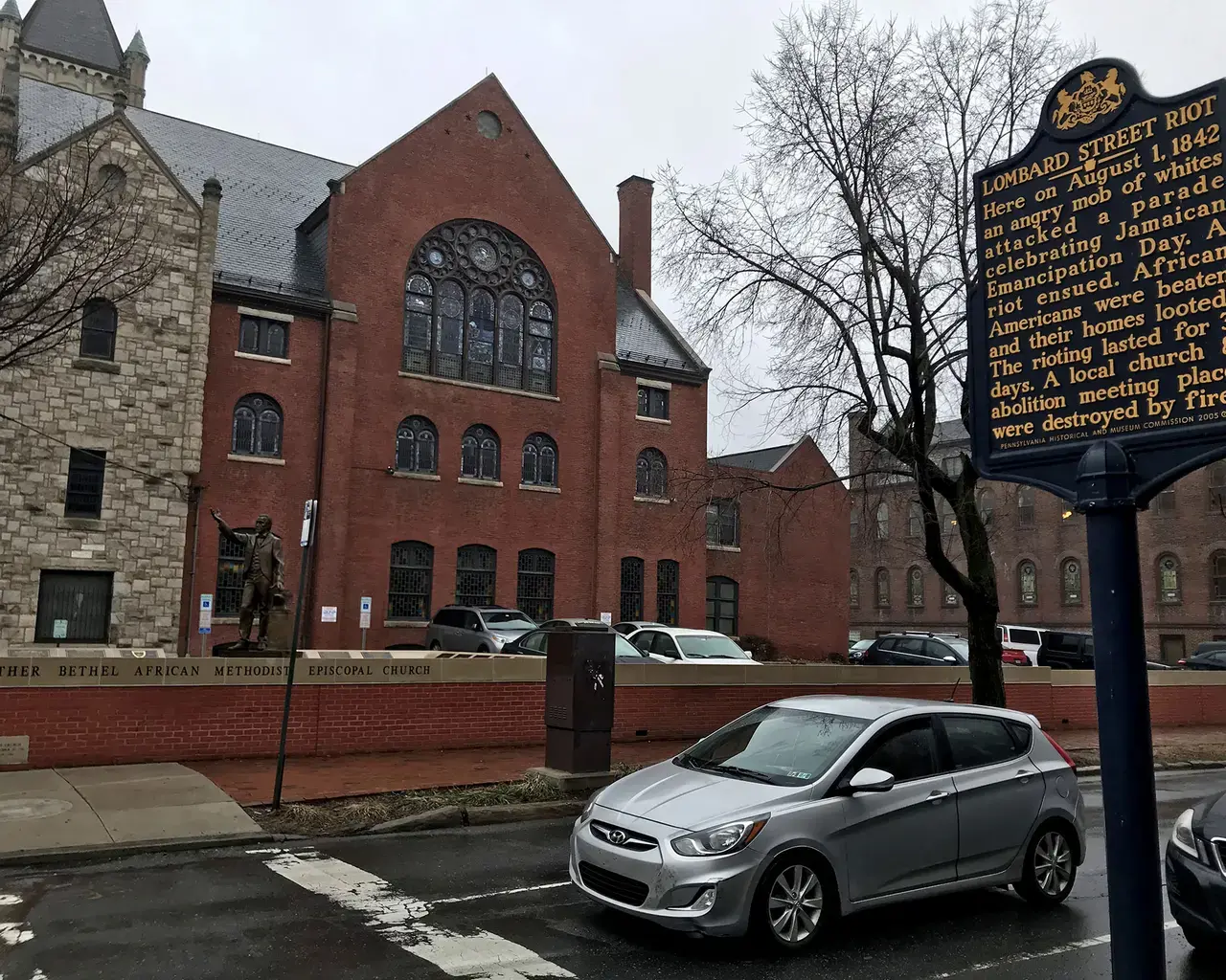 Mother Bethel AME Church, Lombard Street corridor, Philadelphia, PA. Photo by Karen DiLossi.