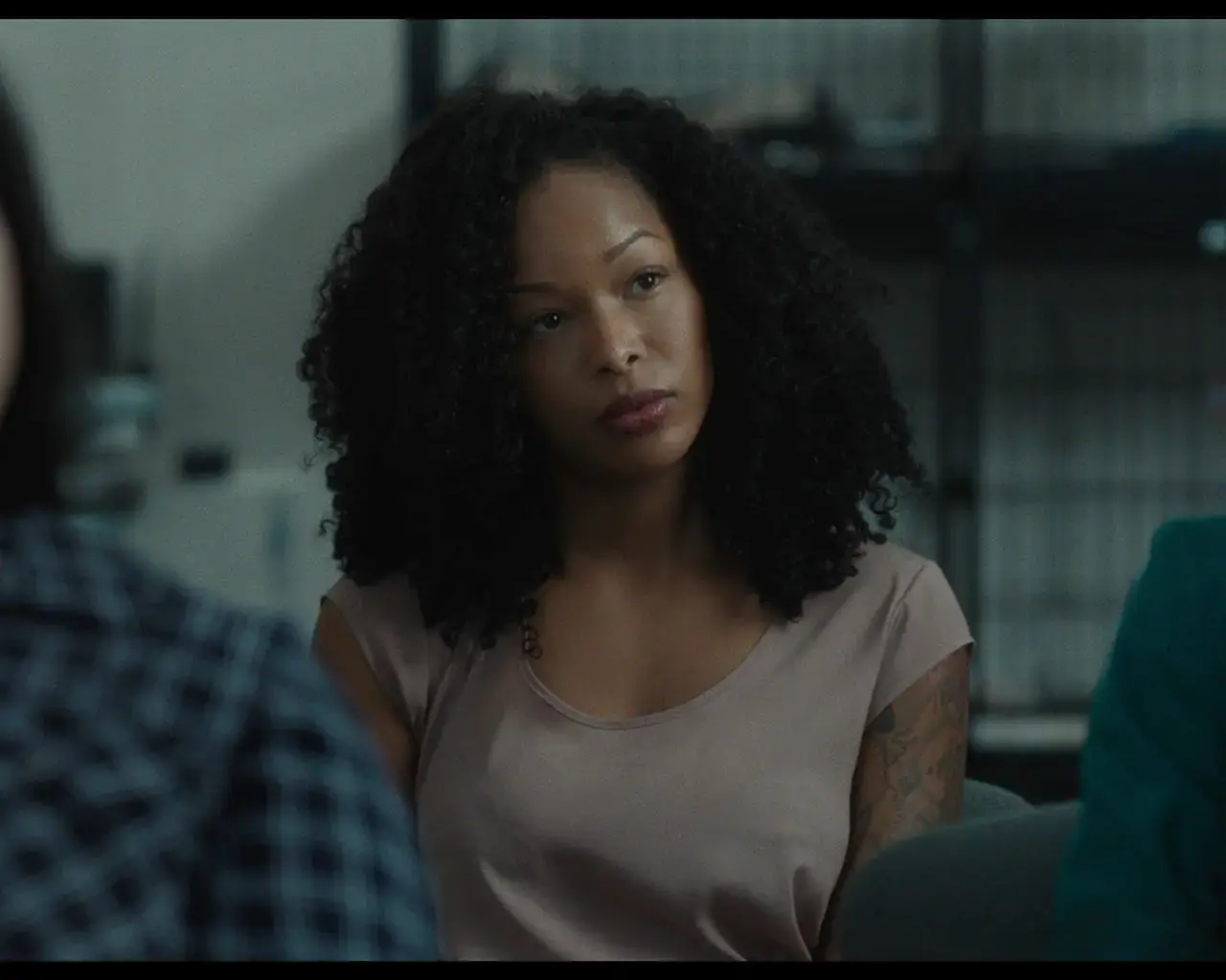 Still from the film Test Pattern, 2018, directed by Pew Fellow Shatara Michelle Ford. Pictured center: Brittany S. Hall as “Renesha.”