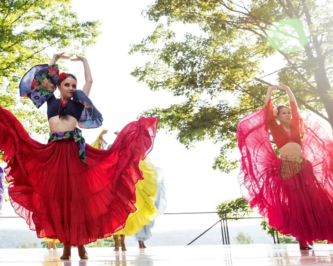 Voloshky Ukrainian Dance Ensemble performing Ukrainian Gypsies, Jacob&rsquo;s Pillow Dance Festival, June 2017. Photo by Hayim Heron, courtesy of Jacob&rsquo;s Pillow Dance.