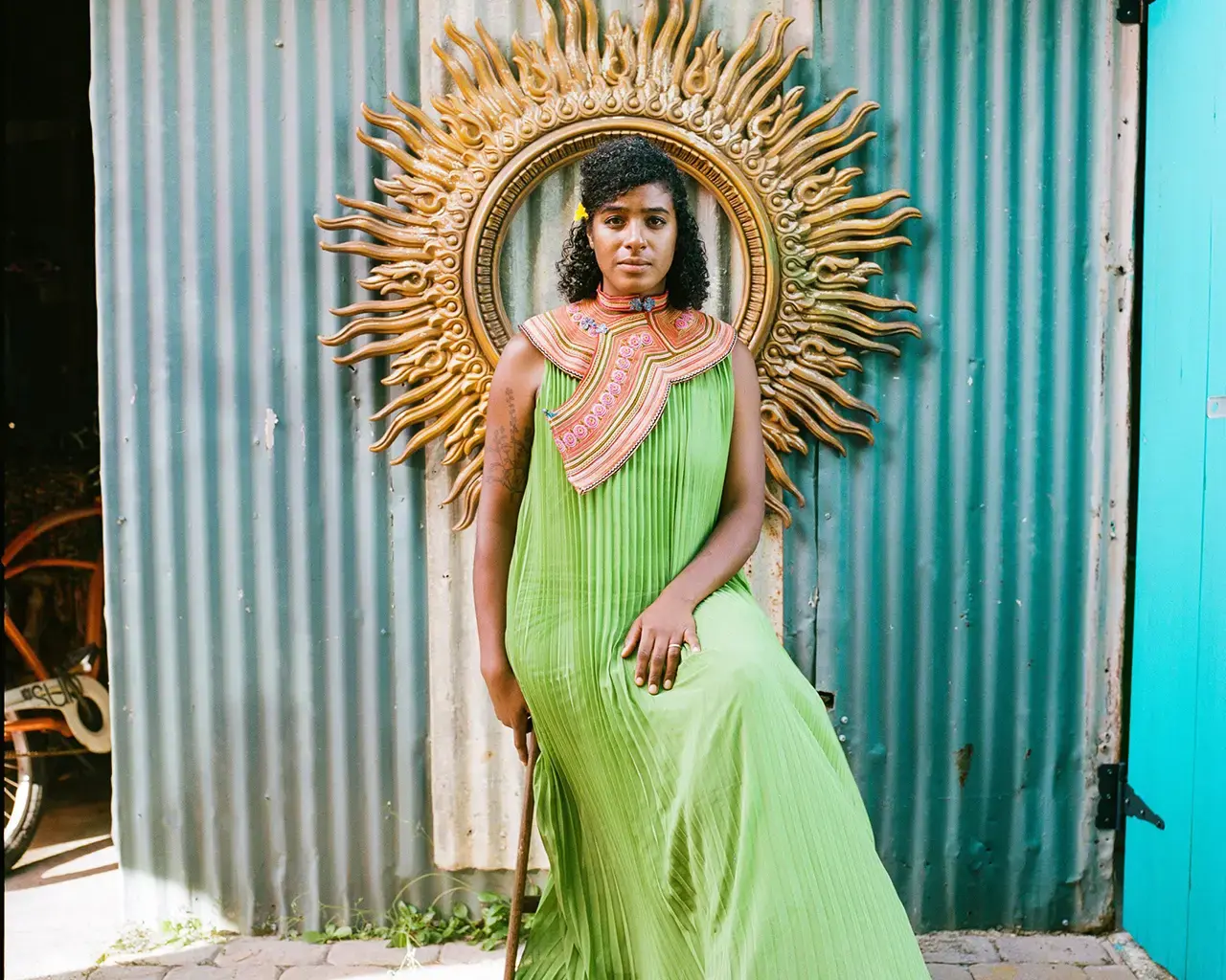 Musician Leyla McCalla, part of WXPN's&nbsp;Kanaval: Haitian Rhythms and the Music of New Orleans&nbsp;project. Photo by Sarrah Danzinger.