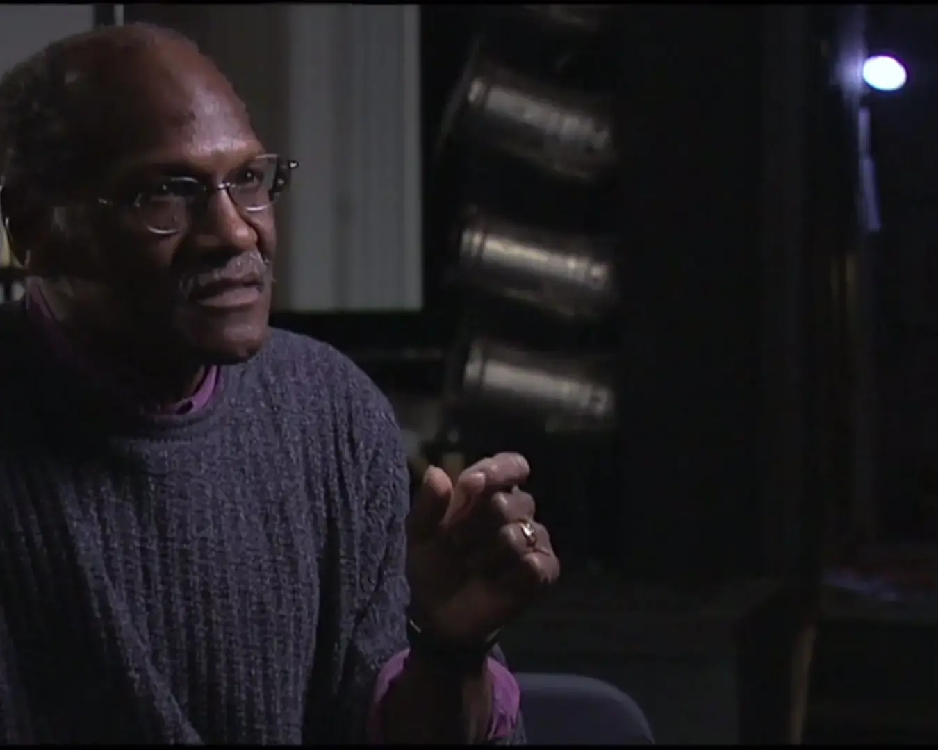 J. Rufus Caleb. Still from Caleb&#39;s Pew Fellow short film, directed by Glenn Holsten.