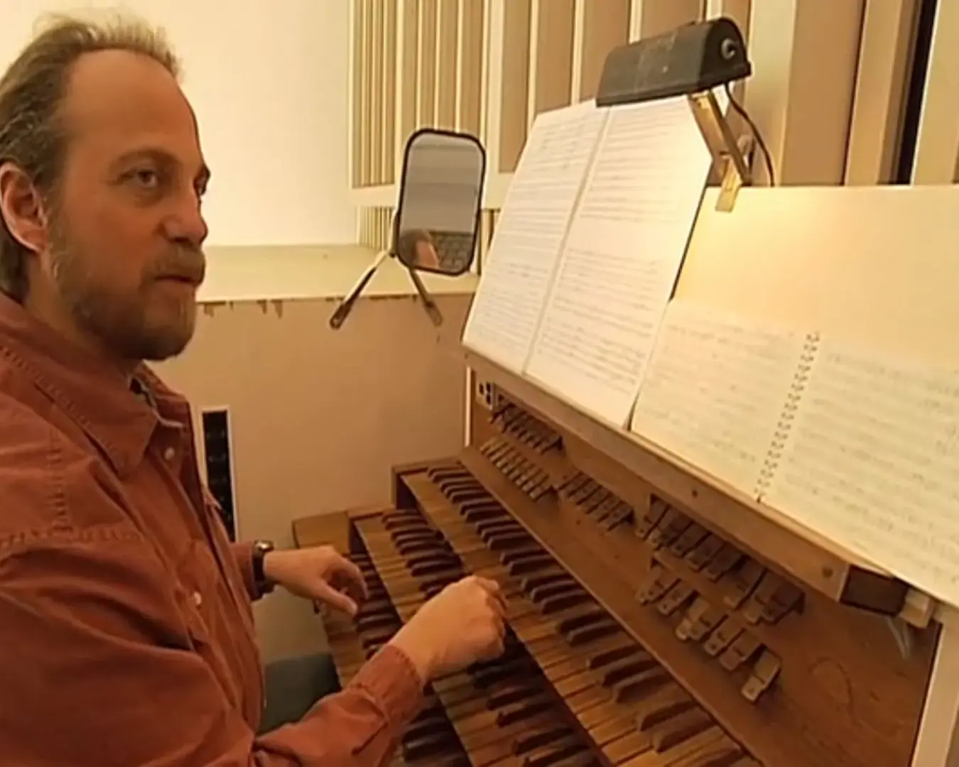 Gerald Levinson. Still from Levinson&#39;s Pew Fellow short film, directed by Glenn Holsten.