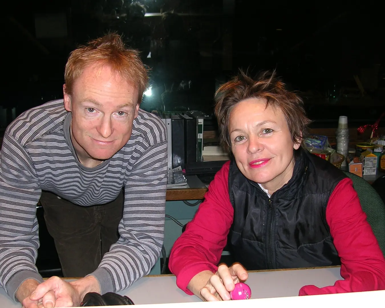 John Schaefer and Laurie Anderson, 2005. Photo courtesy of Irene Trudel.