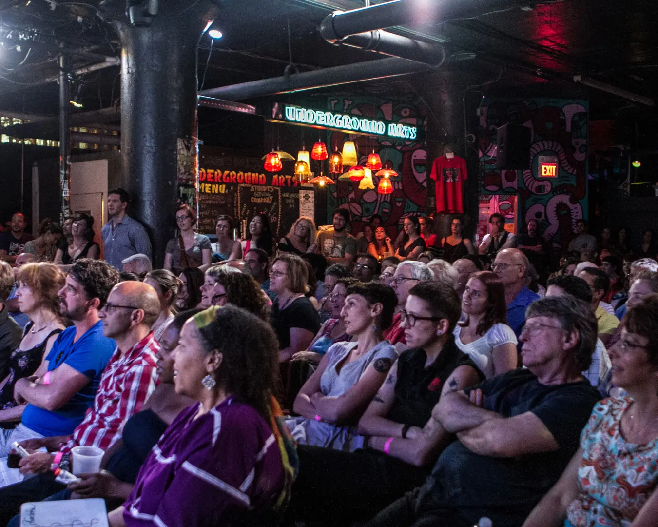 Audience at a sold out First Person Arts Grand Slam. Photo by Jen Cleary.