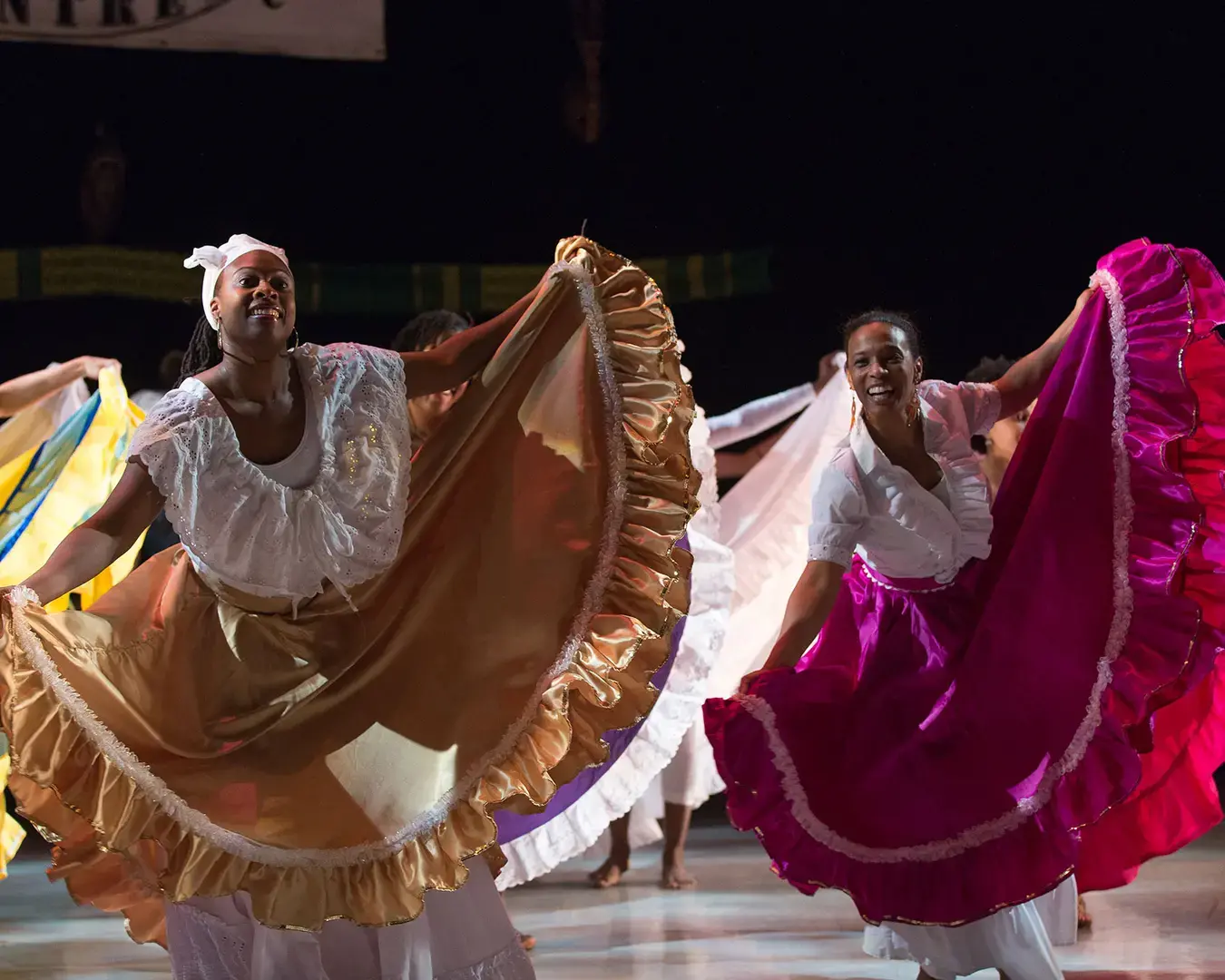Dancers A. Kelly White-Burrell and Steffanie White-Burchette in performance. Photo by Kerville Jackson.