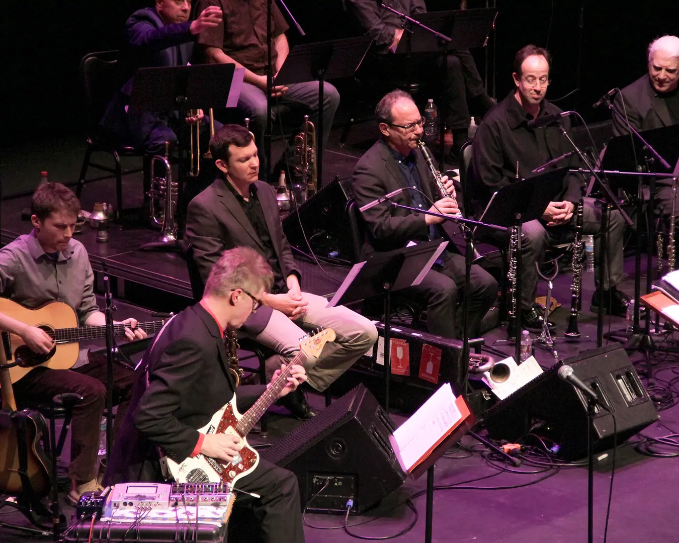 Nels Cline in performance at Royce Hall, Los Angeles. Photo by Phinn Sriployrung.