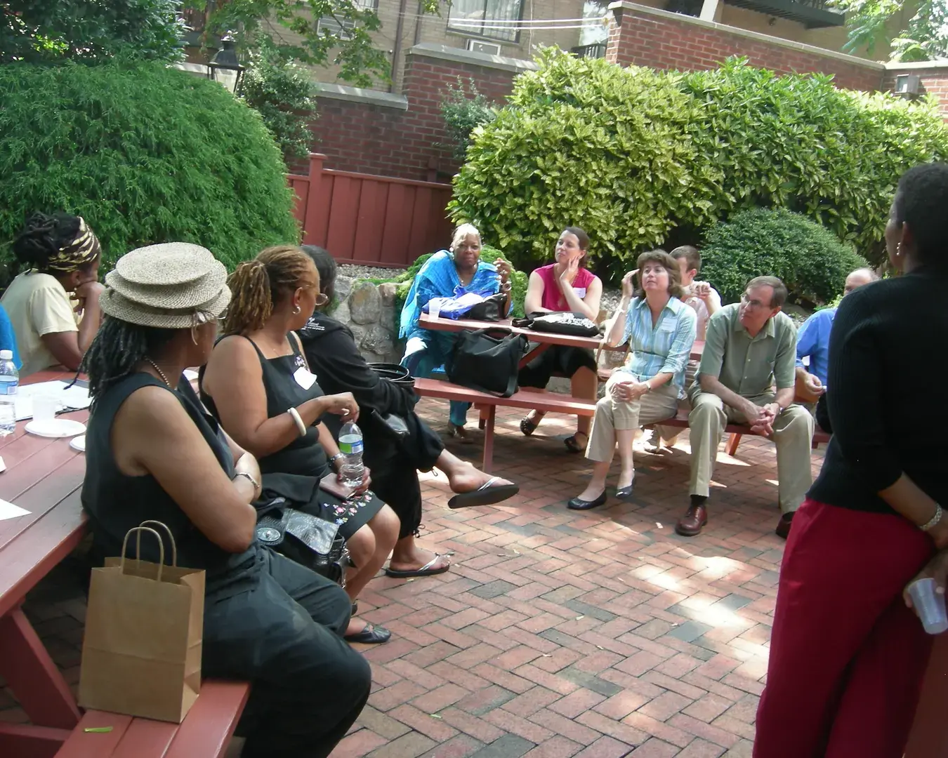 Heritage site leaders in New York City on an educational field trip to visit the Weeksville Heritage Center and the Louis Armstrong House to explore respective best practices in interpretation, programming and marketing. Philadelphia-based museum consultants Talbott &amp; Remer, LLC were retained to assist the group discussion. Photo courtesy of the Preservation Alliance of Greater Philadelphia.