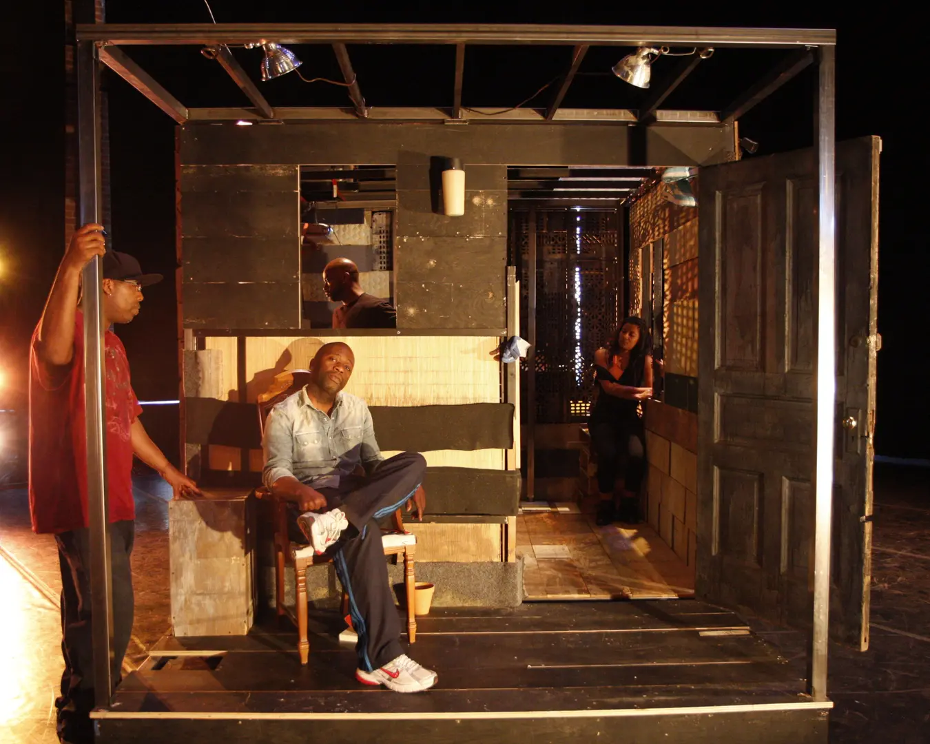Pictured, from left to right: Tommy Shepherd, Theaster Gates, Marc Bamuthi Joseph, Traci Tolmaire. Photo by Bethanie Hines.