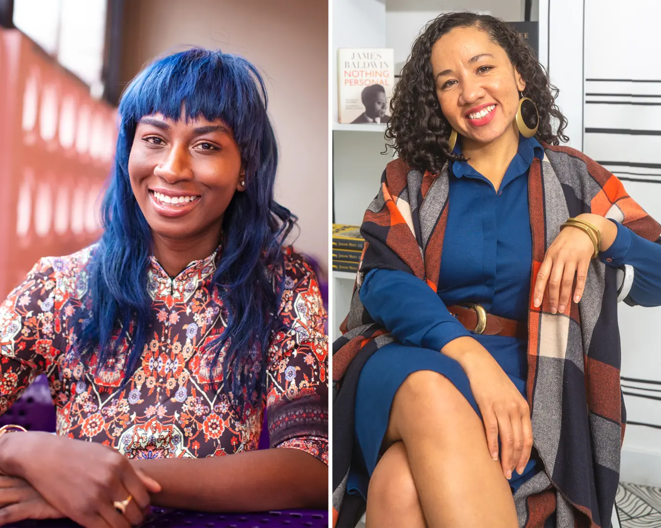 Sabaah Folayan and Camille Acker, 2022 Pew Fellows. Photos by Neal Santos.