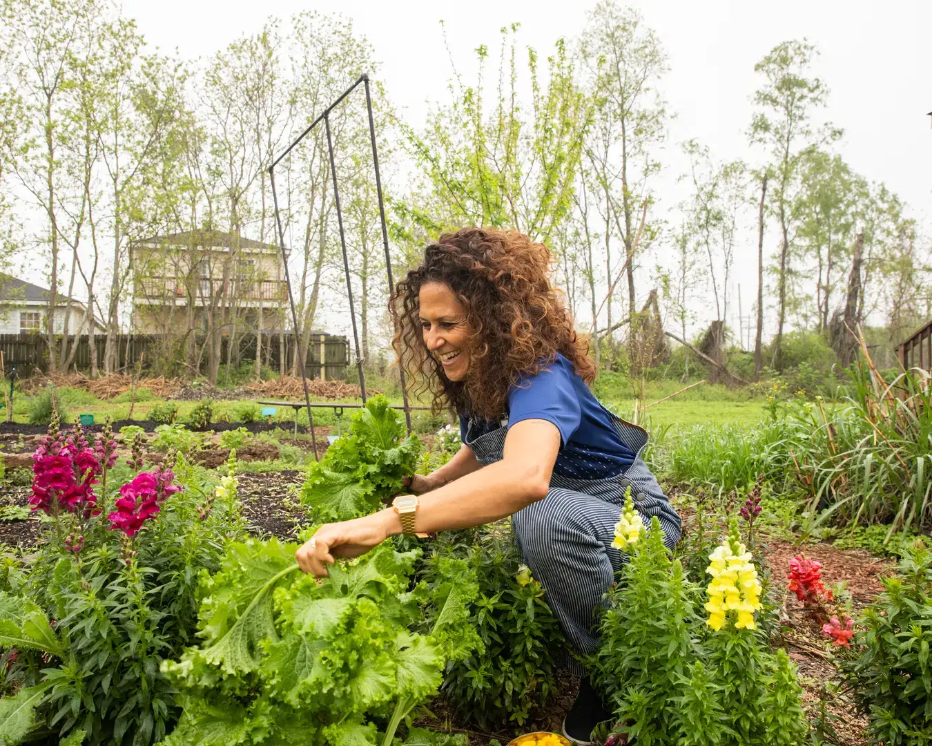 Artist jackie sumell working in the Solitary Gardens on Andry Street, New Orleans, Louisiana. Photo by&nbsp;Maiwenn Raoult. sumell will plant and tend a new Solitary Garden as part of the Michener Museum's Behind These Walls: Reckoning with Incarceration.