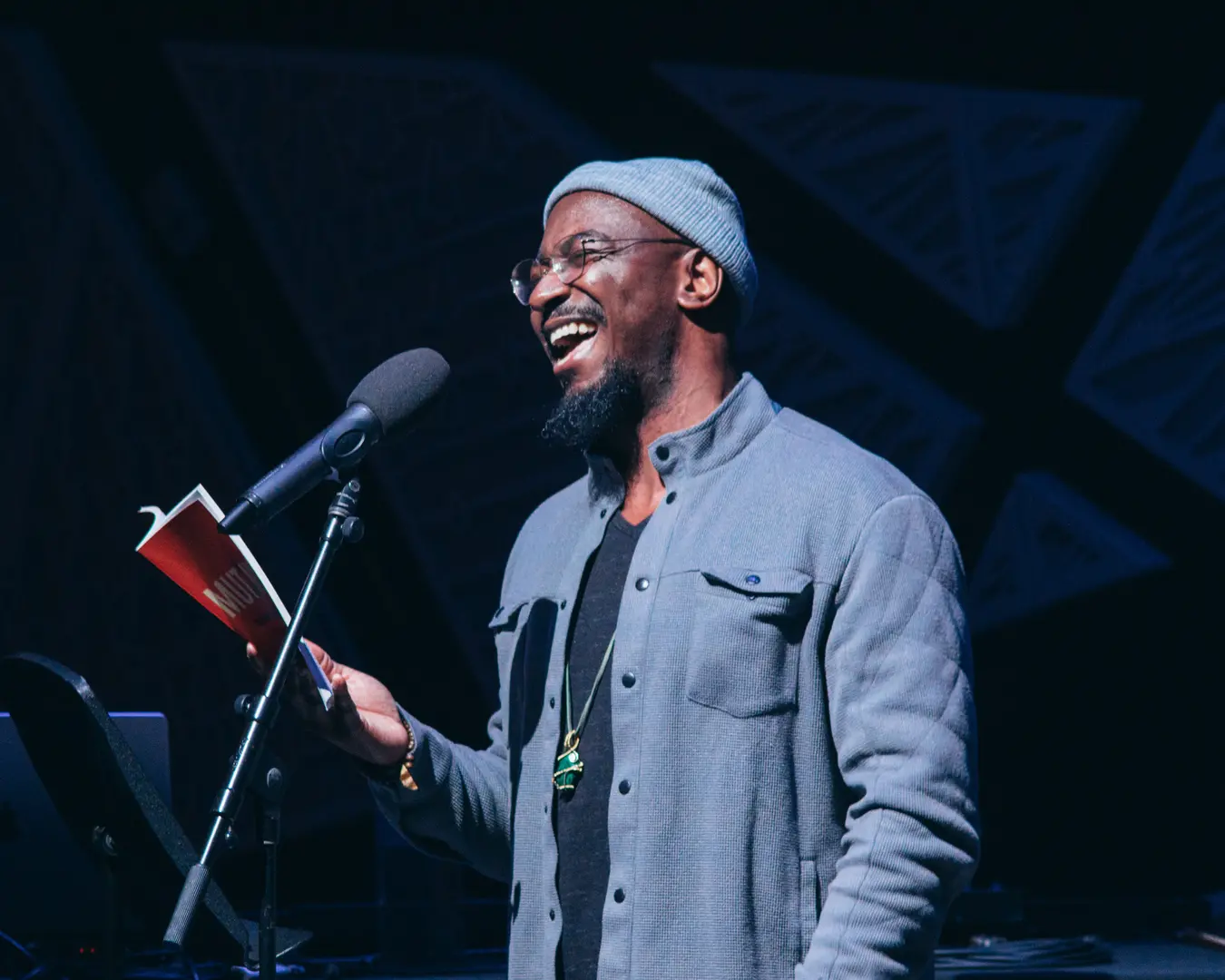 Pew Fellow Phillip B. Williams performs a reading at National Sawdust, Brooklyn, NY. Photo by Elijah Bean.