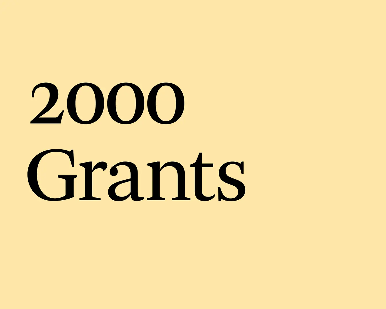 2000 Grants