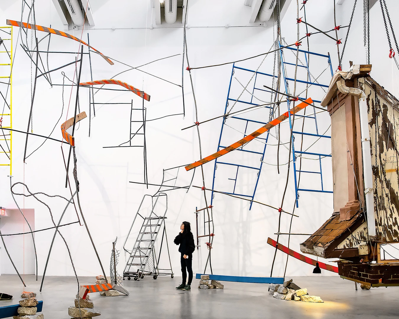 Michelle Lopez, Ballast &amp; Barricades solo exhibition, 2019-20. Photo by Constance Mensh, courtesy of the artist.&nbsp;