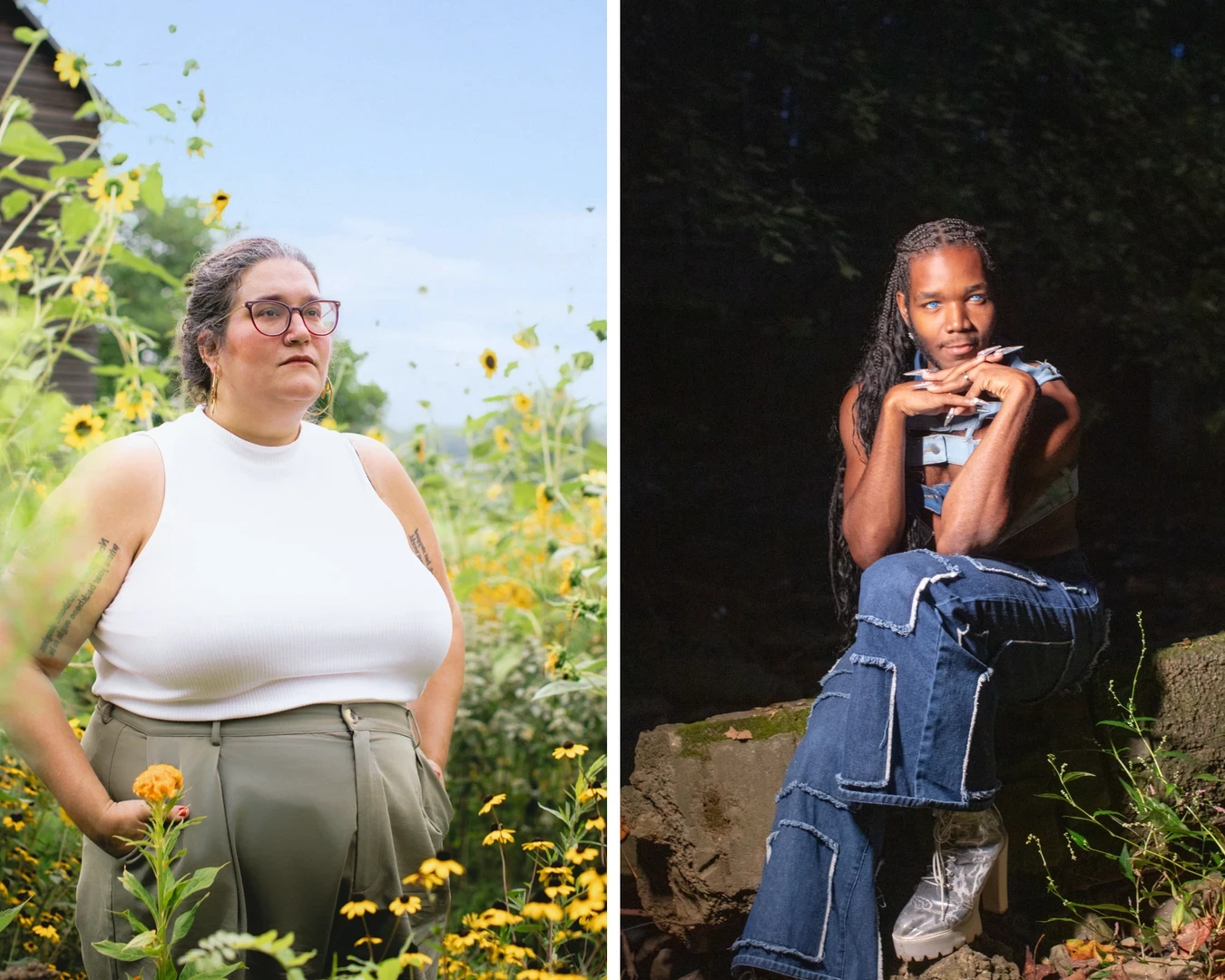 Pew Fellows Carmen Maria Machado and Vitche-Boul Ra. Photos by Neal Santos.